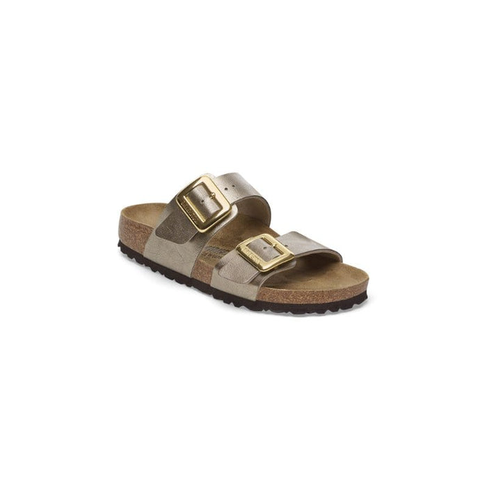 Birkenstock Womens GOLD / 4.5UK Birkenstock Womens Sydney Cushion Buckle Birko Flor Gold Sandal - 1029372