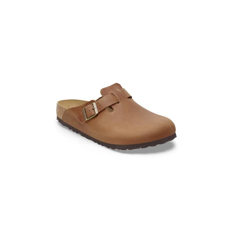 Birkenstock Womens TAN / 4.5UK Birkenstock Womens Boston Natural Leather Oiled Tan Mule - 1028310