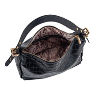 Brandwell Womens BLACK / ONE SIZE Gionni Womens Black Slouchy Shoulder Bag Lagoon - 11G2762
