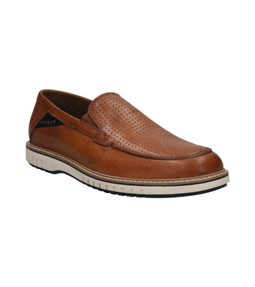 Bugatti Mens 7UK / TAN Bugatti Mens Slip On Leather Tan Casual Shoe Makori - 331-AIC61