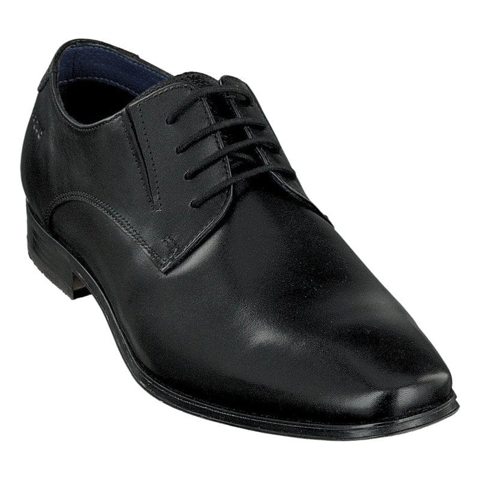Bugatti Mens BLACK / 7UK Bugatti Mens Black Lace Up Leather Morino Shoes 312-42002-1000