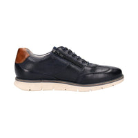 Bugatti Mens BLUE / 7UK Bugatti Mens Blue Lace Up Trainer Sprinter 331-ARY01-1000