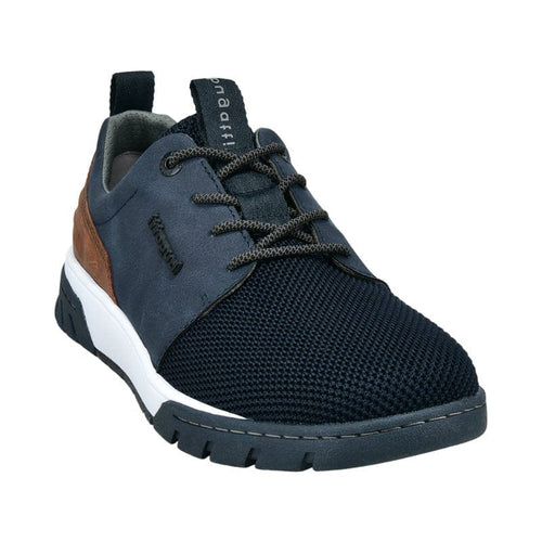 Bugatti Mens BLUE / 8UK Bugatti Mens Blue Lace Up Smart Casual Trainer 322-ADW01-6900