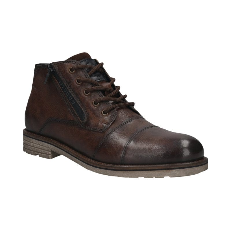 Bugatti Mens BROWN / 7UK Bugatti Mens Brown Side Zip Boots 321-AU031-3200