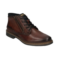Bugatti Mens BROWN / 8UK Bugatti Mens Brown Side Zip Leather Shoes 311-AOC30-3100