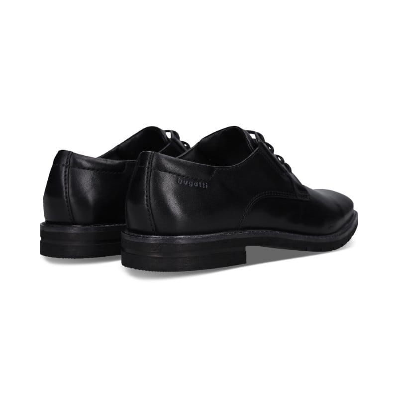 Bugatti Mens Bugatti Mens Black Lace Up Leather Shoes 311-A9G1F-1000