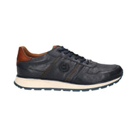 Bugatti Mens Bugatti Mens Blue Lace Up Side Zip Trainer 331-APA03-4100