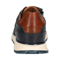Bugatti Mens Bugatti Mens Blue Lace Up Side Zip Trainer 331-APA03-4100