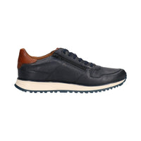 Bugatti Mens Bugatti Mens Blue Lace Up Side Zip Trainer 331-APA03-4100