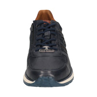 Bugatti Mens Bugatti Mens Blue Lace Up Side Zip Trainer 331-APA03-4100