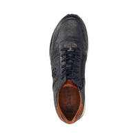 Bugatti Mens Bugatti Mens Blue Lace Up Side Zip Trainer 331-APA03-4100