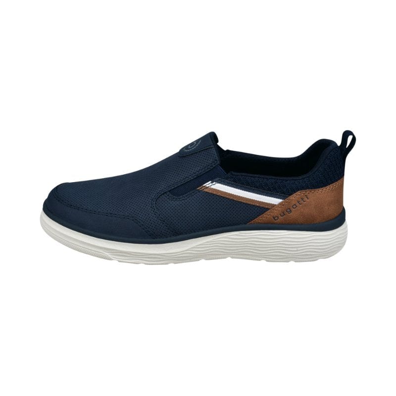 Bugatti Mens Bugatti Mens Blue Lace Up Trainer Astra 321-ASE62-5500