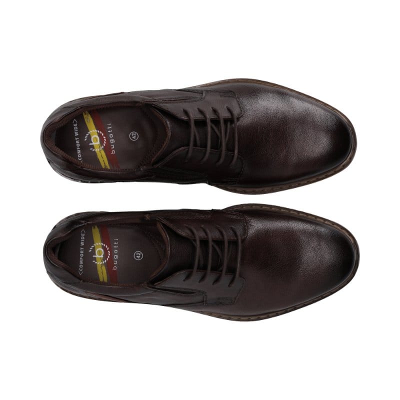 Bugatti Mens Bugatti Mens Brown Lace Up Leather Shoes 311-AOC04-3500