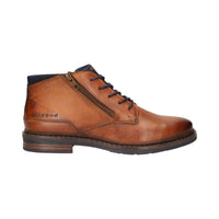 Bugatti Mens Bugatti Mens Brown Lace Up Side Zip Boots 311-AOC30-3100