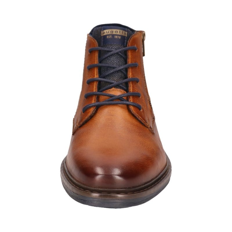 Bugatti Mens Bugatti Mens Brown Lace Up Side Zip Boots 311-AOC30-3100