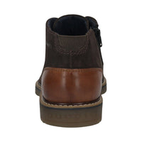 Bugatti Mens Bugatti Mens Brown Lace Up Side Zip Shoes 331-8373H-1400