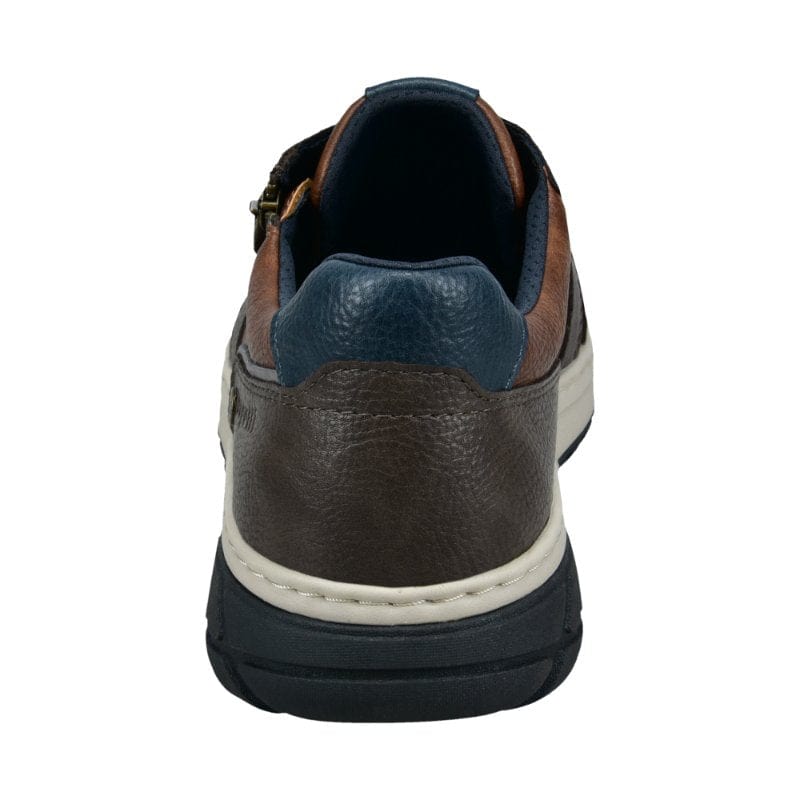 Bugatti Mens Bugatti Mens Brown Lace Up Side Zip Trainer 321-AU901-5050