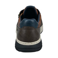 Bugatti Mens Bugatti Mens Brown Lace Up Side Zip Trainer 321-AU901-5050