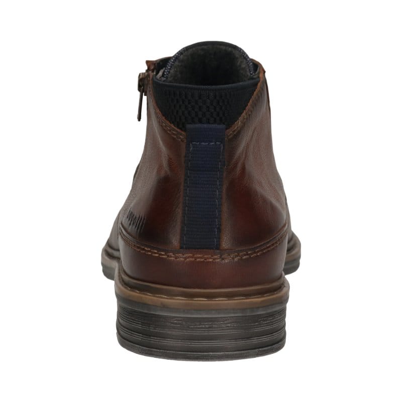 Bugatti Mens Bugatti Mens Brown Side Zip Leather Shoes 311-AOC30-3100