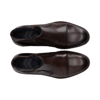 Bugatti Mens Bugatti Mens Brown Side Zip Leather Shoes 331-8373Q-4100