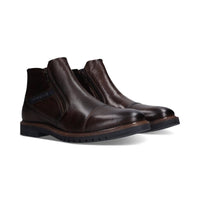 Bugatti Mens Bugatti Mens Brown Side Zip Leather Shoes 331-8373Q-4100