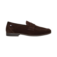 Bugatti Mens Bugatti Mens Brown Slip On Leather Trip Loafer SS26 311-AW660-1400