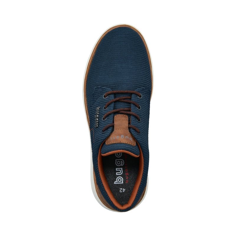 Bugatti Mens Bugatti Mens Navy Lace Up Brute Trainer SS26 321-AS403-6900