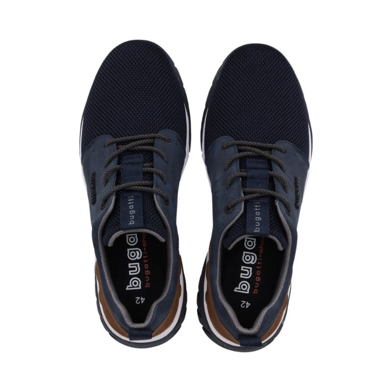 Bugatti Mens Bugatti Mens Navy Lace Up Irish Trainer 322-ADW01-6900