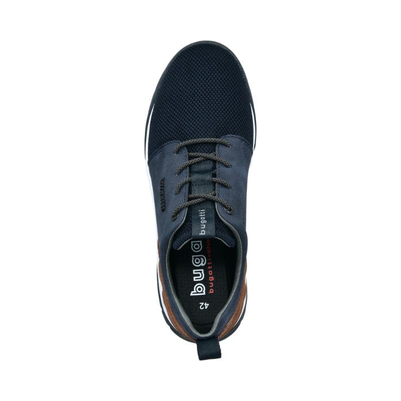 Bugatti Mens Bugatti Mens Navy Lace Up Irish Trainer SS26 322-ADW01-6900