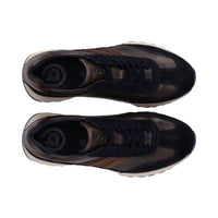 Bugatti Mens Bugatti Mens Navy Lace Up Leather Trainer 332-AWC03-1410