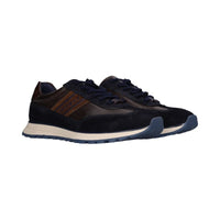 Bugatti Mens Bugatti Mens Navy Lace Up Leather Trainer 332-AWC03-1410