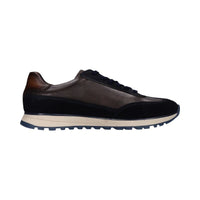 Bugatti Mens Bugatti Mens Navy Lace Up Leather Trainer 332-AWC03-1410