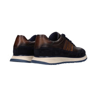 Bugatti Mens Bugatti Mens Navy Lace Up Leather Trainer 332-AWC03-1410
