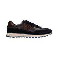 Bugatti Mens Bugatti Mens Navy Lace Up Leather Trainer 332-AWC03-1410