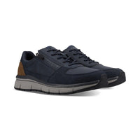 Bugatti Mens Bugatti Mens Navy Side Zip Sonic Exko Trainer 331-AOS01-5200