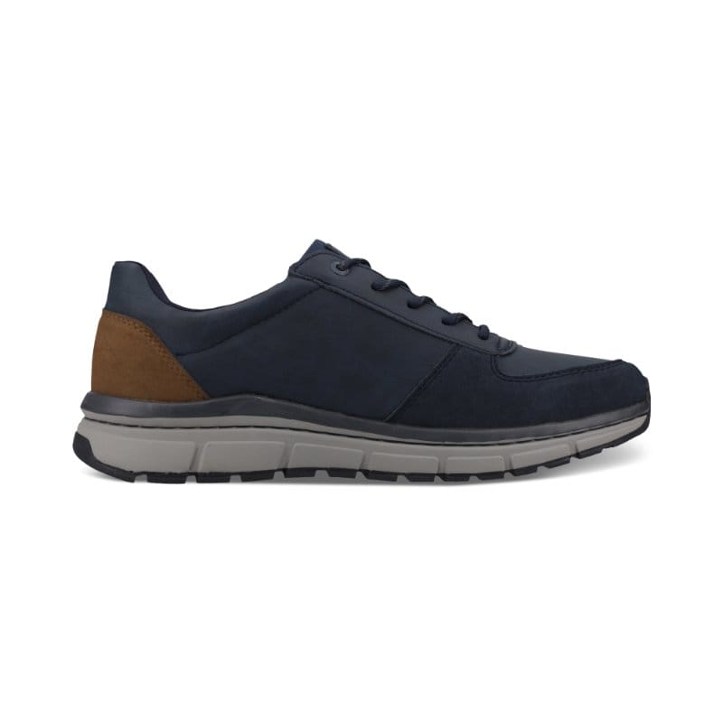 Bugatti Mens Bugatti Mens Navy Side Zip Sonic Exko Trainer 331-AOS01-5200