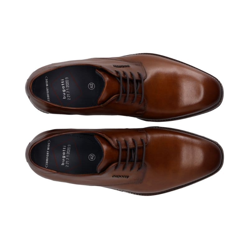 Bugatti Mens Bugatti Mens Tan Lace Up Leather Shoes 311-AYN01-1100