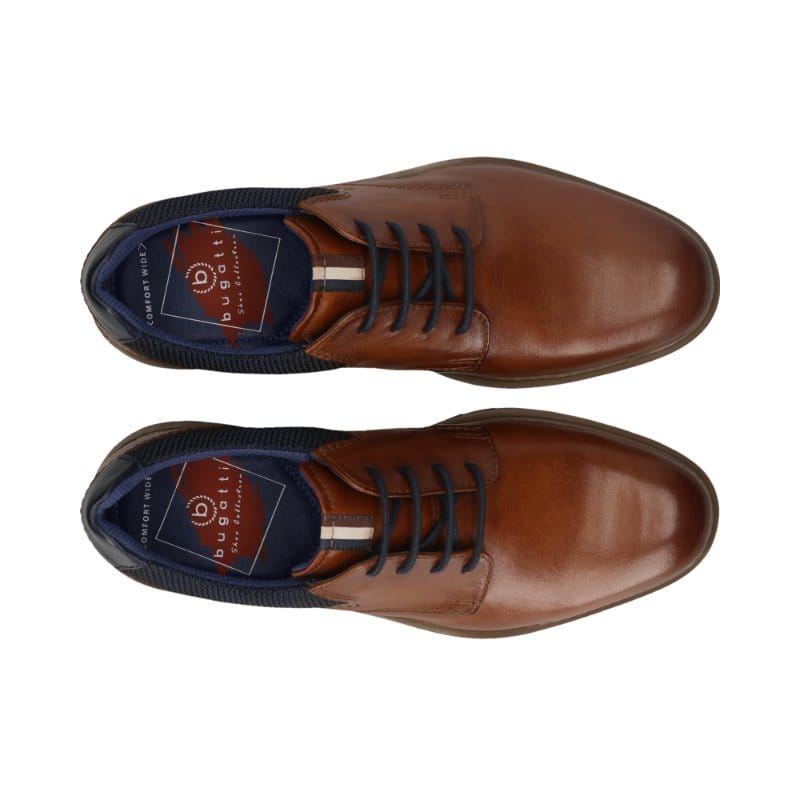 Bugatti Mens Bugatti Mens Tan Lace Up Leather Shoes SS26 331-AW202-1100