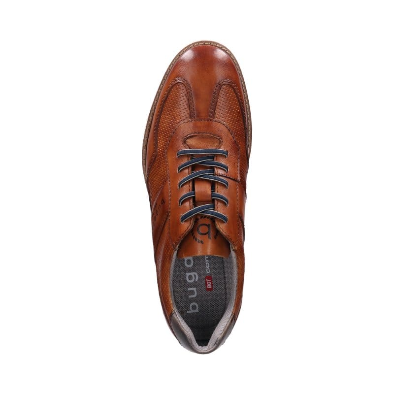 Bugatti Mens Bugatti Mens Tan Lace Up Leather Simone Comfort Shoes SS26 332-9711C-4100