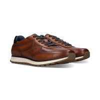 Bugatti Mens Bugatti Mens Tan Lace Up Leather Trainer 335-A021P-4000