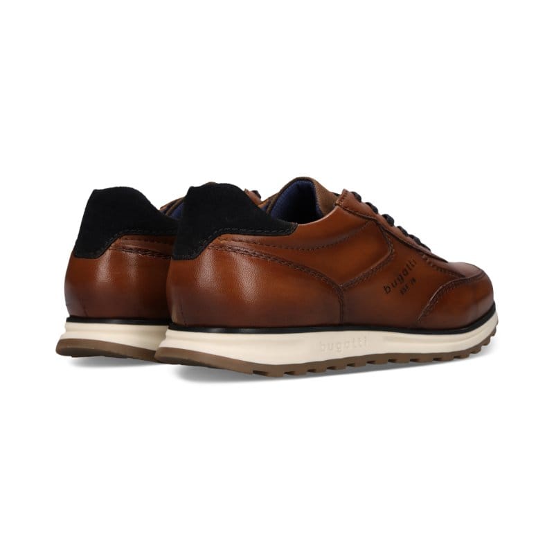 Bugatti Mens Bugatti Mens Tan Lace Up Leather Trainer 335-A021P-4000