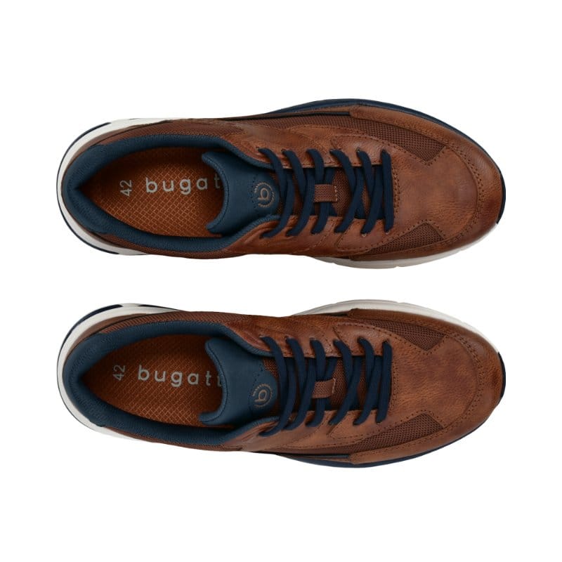 Bugatti Mens Bugatti Mens Tan Lace Up Parry Trainer SS26 321-AOX03-5069