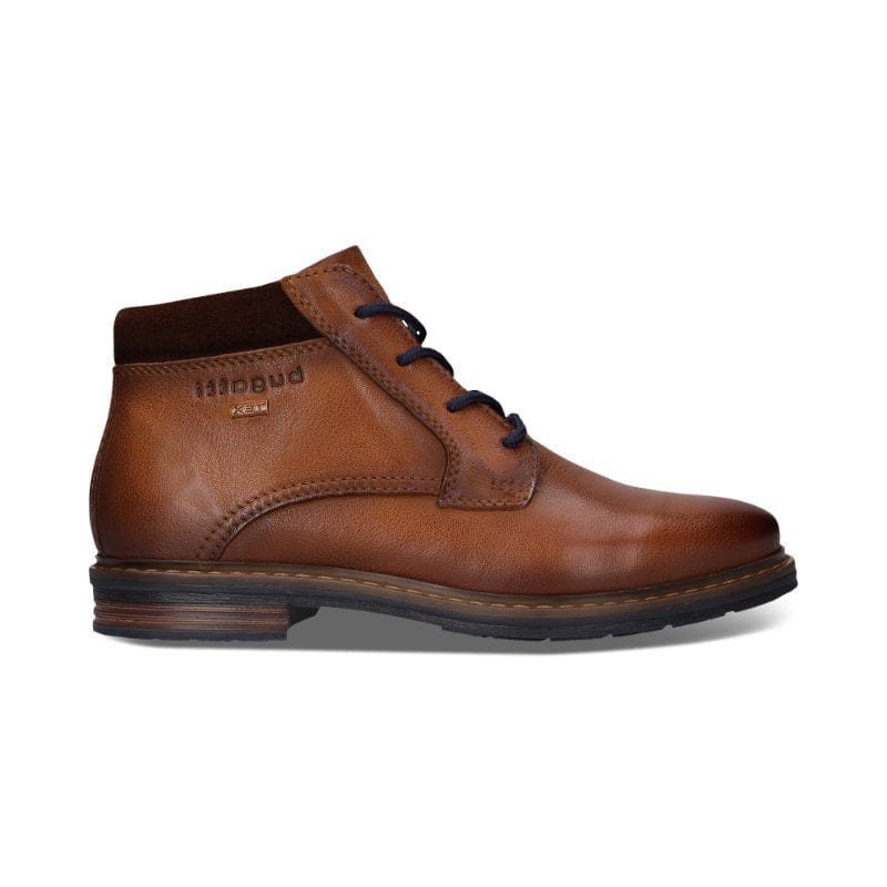 Bugatti Mens Bugatti Mens Tan Side Zip Leather Shoes 311-AOC33-3500