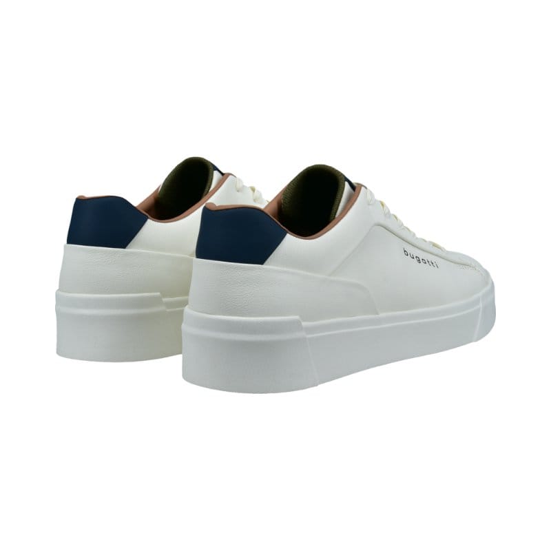 Bugatti Mens Bugatti Mens White Lace Up Trainer SS26 325-AMU01-5000-2100