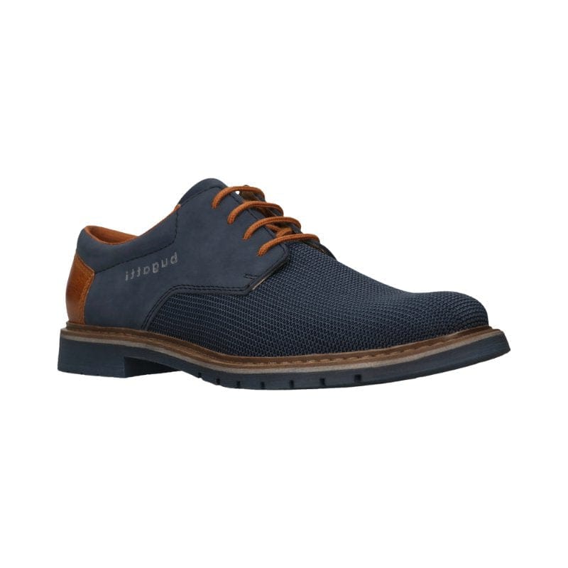 Bugatti Mens NAVY / 7UK Bugatti Mens Navy Lace Up Leather Carrion Shoes SS26 335-AVE01-6955
