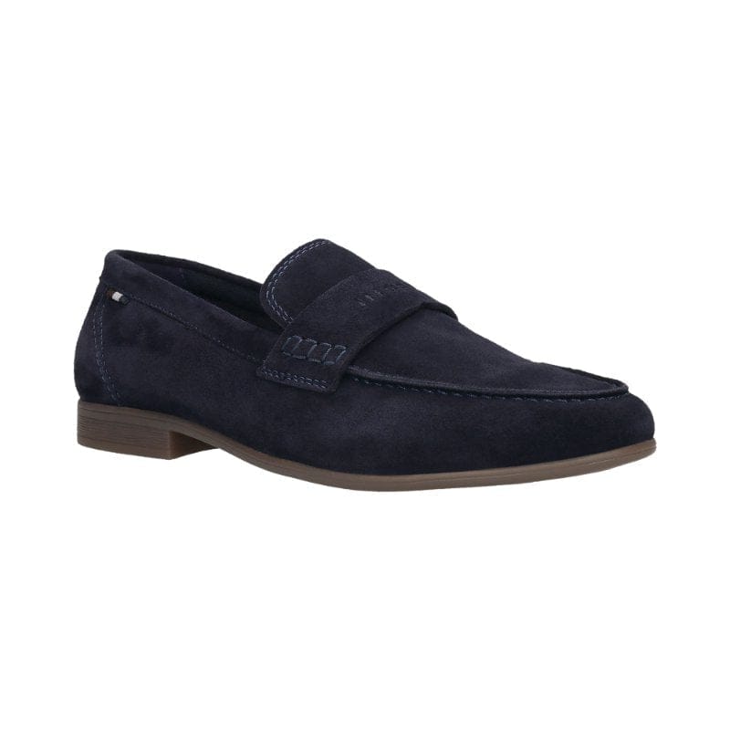 Bugatti Mens NAVY / 8UK Bugatti Mens Navy Slip On Leather Trip Loafer SS26 311-AW660-1400