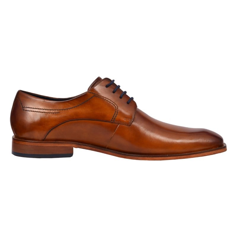 Bugatti Mens TAN / 7UK Bugatti Mens Tan Lace Up Dress Shoe Milko 312-75203-1100