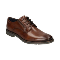 Bugatti Mens TAN / 7UK Bugatti Mens Tan Lace Up Leather Shoes 311-A9E10-1100