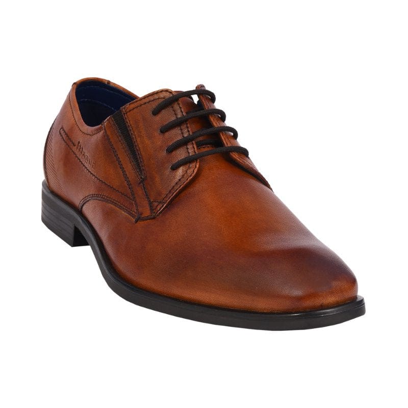 Bugatti Mens TAN / 7UK Bugatti Mens Tan Lace Up Leather Shoes SS26 311-19605-4100