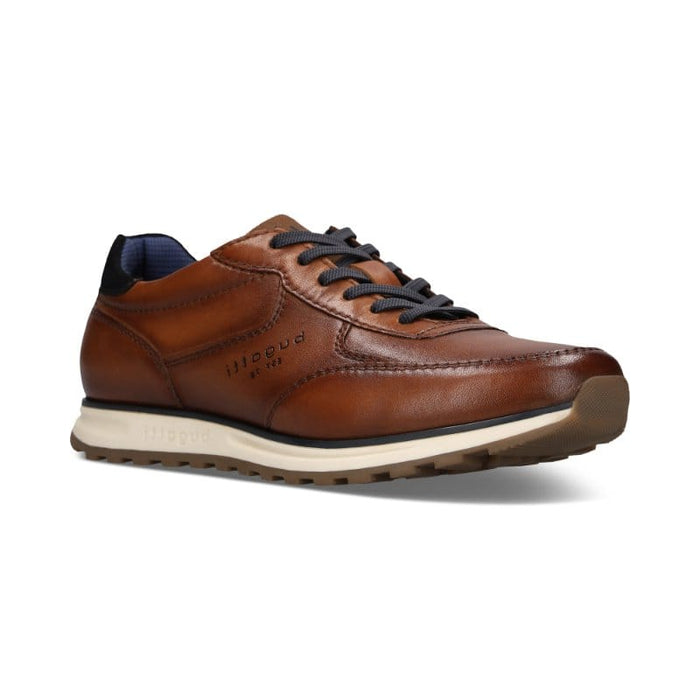 Bugatti Mens TAN / 7UK Bugatti Mens Tan Lace Up Leather Trainer 335-A021P-4000